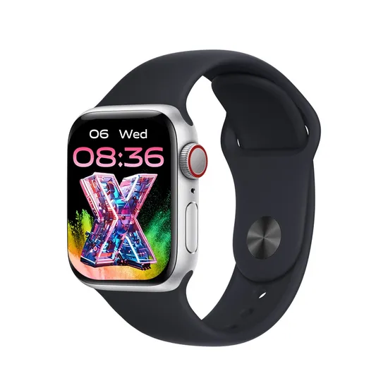 Ora e Mençur T-Watch X Max Series X (Set me rripa të ndryshëm), për njoftime, sport dhe përdorim ditor, e zezë/set multi-ngjyrësh