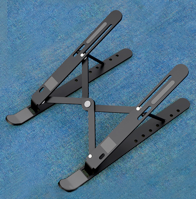Mbajtëse Laptopi prej Alumini (E palosshme), për performancë të qëndrueshme, për kompjuter, punë dhe ruajtje të të dhënave, ngjyrë argjendi