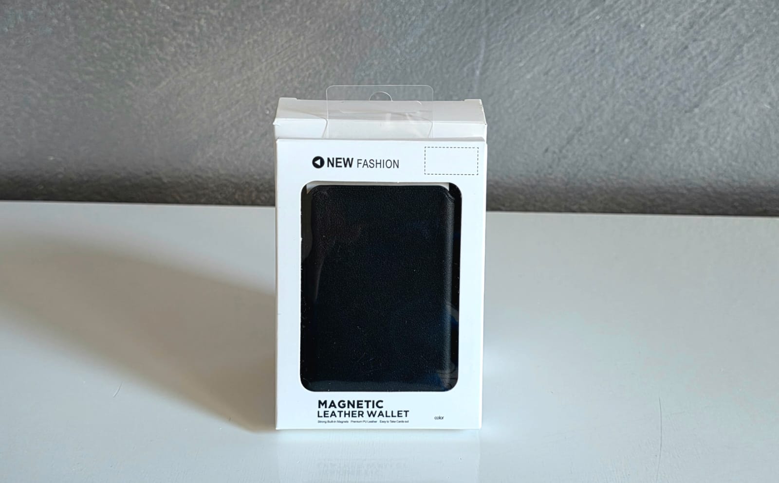 Portofol Lëkure Magnetik për Telefon, magnetik dhe praktik, për përdorim të përditshëm, ngjyrë e zezë