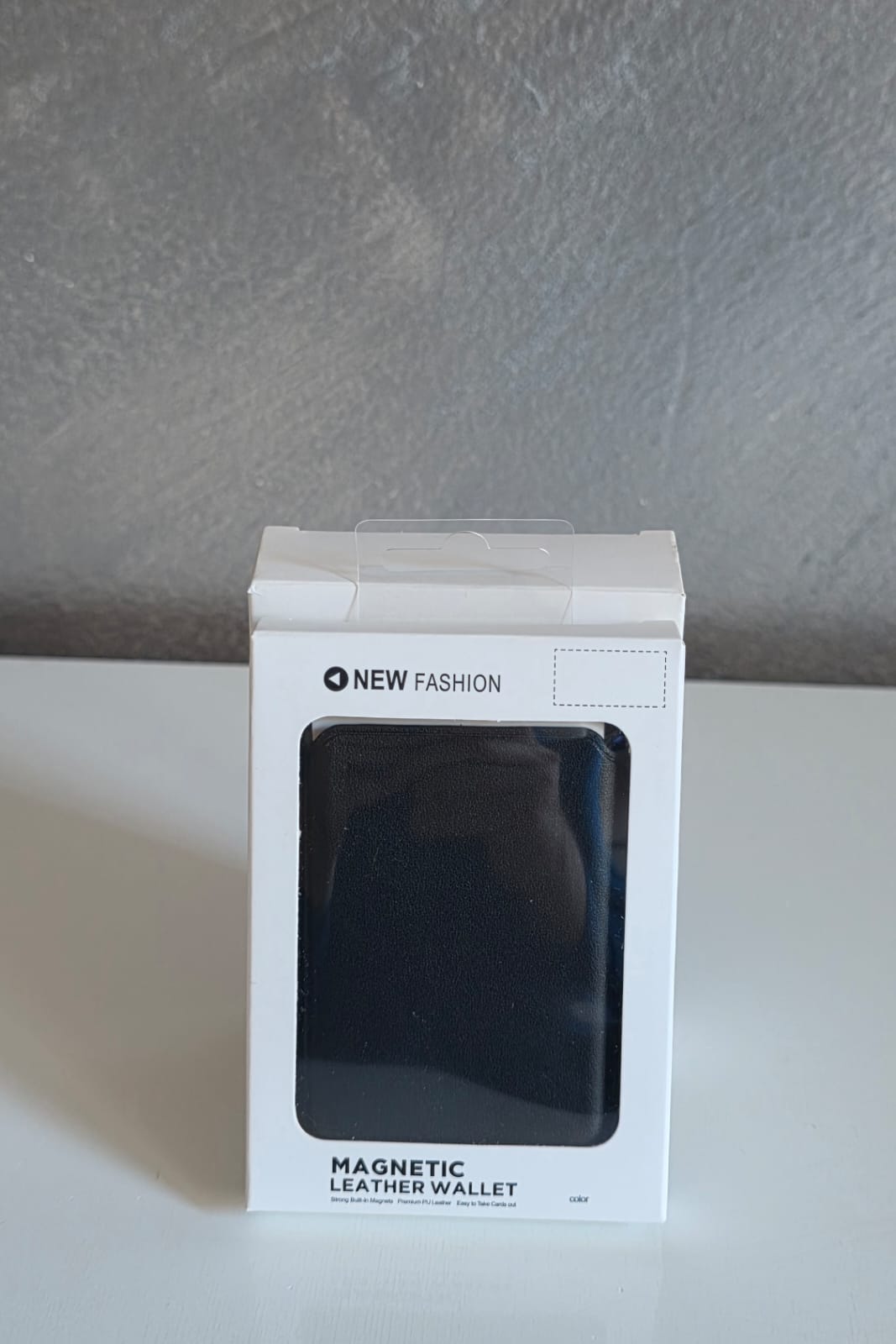 Portofol Lëkure Magnetik për Telefon, magnetik dhe praktik, për përdorim të përditshëm, ngjyrë e zezë