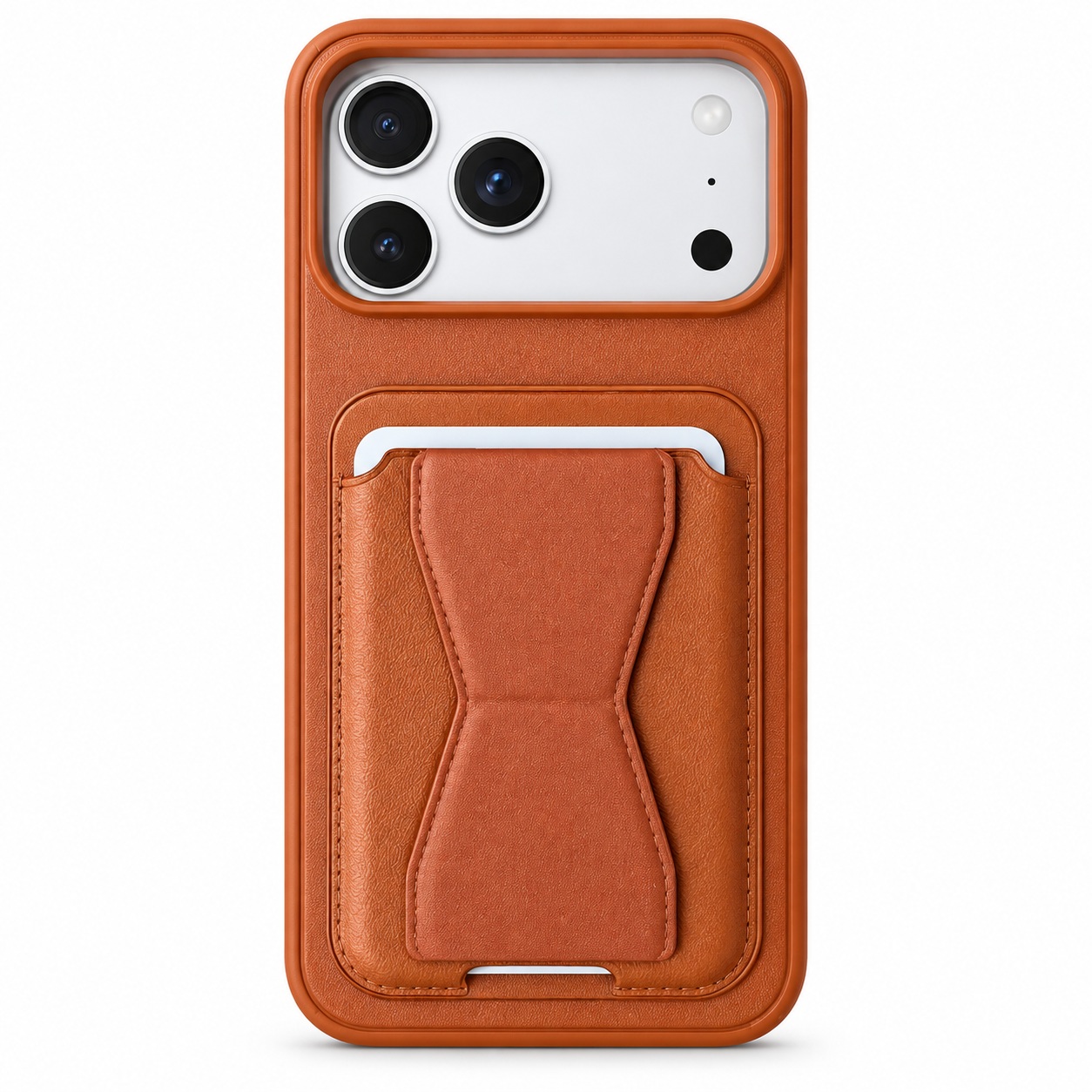 Mbrojtëse me Portofol për iPhone 17 Pro Max – Portokalli – foto 1